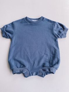 short sleeve bubble romper comes in: blue, sky blue, seafoam, rosy beige, pink, and white 95% organic cotton, 5% spandex care: machine wash cold, tumble dry low, lay flat or hang to dry Bamboo Shop, Embroidery Items, Aesthetic Galaxy, Newborn Clothes, Matching Mom, Toddler Fun, Bubble Romper, Short Rompers