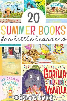 some books with the title 20 summer books for little learners