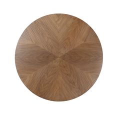 a round wooden table top on a white background