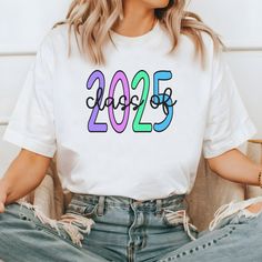 2025 grad shirt,2025 graduation,2025 graduation tee,class of 2025 shirt,grad gift,graduation gift,high school senior,highschool senior,high school student,highschool student,retro senior 2025,senior 2025 shirt,senior high school This classic unisex jersey short sleeve tee fits like a well-loved favorite. Soft cotton and quality print make users fall in love with it over and over again. These t-shirts have-ribbed knit collars to bolster shaping. The shoulders have taping for better fit over time. Gender Neutral Senior Shirts, Thats My Senior Shirt, Senior Shirt Ideas 2025 Trendy, School Spirit Short Sleeve T-shirt For Graduation Party, Senior Class Shirts 2022, Grad Shirts, Back To School Fashion, Senior Shirts, Frilly Blouse