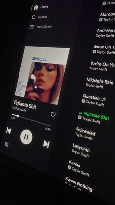 an image of a cell phone screen with the music player on it's display