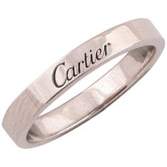 Signed Cartier, TV2700.Swiss convention marks. Ring size O. Cartier size 56. 6gms. Rings Silver, Cartier Ring, Band Ring, Cartier, Band Rings, Silver Bracelet, Platinum, Jewelry Rings, Ring Size