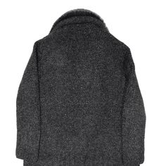 Item is in good used condition. Item may contain wool. >Size: S >Armpit To Armpit: 21" >Armpit To Cuff: 15" >Collar To Hem: 32" Gray Wool Fall Outerwear, Wool Outerwear For Fall In Gray, Gray Wool Outerwear For Fall, Wool Winter Sweater Coat With Long Sleeves, Gray Wool Long Sleeve Sweater Coat, Wool Fur Coat With Faux Fur Trim For Winter, Wool Long Sleeve Sweater Coat For Winter, Gray Long Sleeve Wool Sweater Coat, Cozy Wool Sweater Coat For Winter