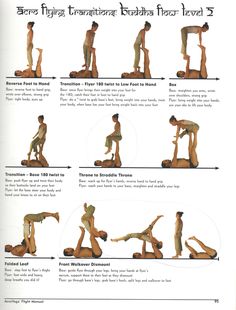 an instruction manual showing how to do the splits