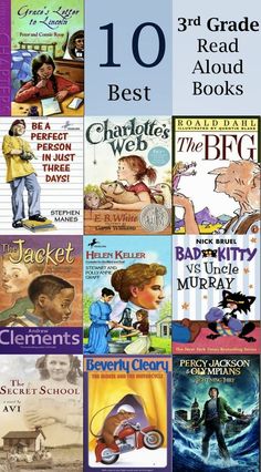 the top ten books for 3rd grade and third grade are in this set, which includes several