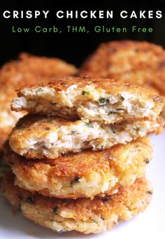 crispy chicken cakes with low carb, thm, gluten free