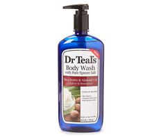 Lather yourself with the delightfully scented Shea Butter and Almond Oil Body Wash from Dr Teal's! This large, pump-top container of body wash is great for softening and moisturizing your skin. Dr Teals Body Wash, Dr Teals, Oil Body Wash, Essential Oils For Sleep, Lemongrass Essential Oil, Shea Body Butter, Dry Sensitive Skin, Dry Skin Care, Clean Scents