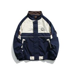 Coach Jacket - CircleQ Essentials Graphic Jackets, Stand Collar Jackets, Outwear Coat, Polyester Jacket, Coach Jacket, Baseball Jacket, Jacket Vintage, Casual Clothing, Casual Sets