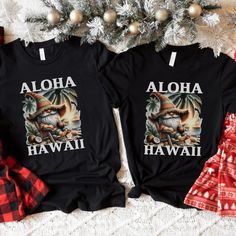 Our fun Gnome Aloha Christmas family vacation tshirt is great for the whole family this holiday season. Celebrate your family beach vacation this holiday season with our matching tshirts. This classic unisex jersey short sleeve tee fits like a well-loved favorite. Soft cotton and quality print make users fall in love with it over and over again. These t-shirts have-ribbed knit collars to bolster shaping. The shoulders are tapered for a better fit over time. Dual side seams hold the garment's sha Family Vacation Tshirt, Aloha Christmas, Christmas Family Vacation, Vacation Tshirt, Hawaii Christmas, Vacation Tshirts, Matching Tshirts, Christmas Beach, Christmas Family Shirt