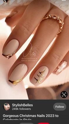 Manicure Nail Designs, French Manicure Nails, Stylish Nails Designs, Almond Nails Designs, Nail Art Designs Videos, Ballerina Nails, Glam Nails, Get Nails