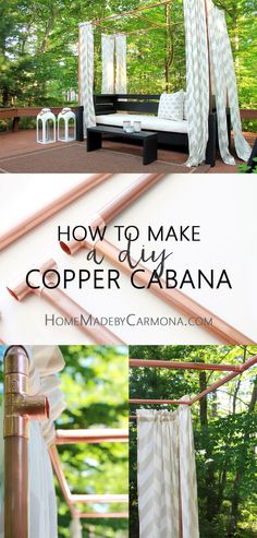 how to make a diy copper cabana