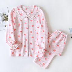 The Strawberry Original Pajamas are very soft to the touch. They will never fail to keep you warm and stylish. We are passionate about fabric and textile materials and have thus created the best, most comfortable yet practical line of pajamas. This loungewear is all you need to help relax at home. They are soft and easy to touch which projects versatility and effortless grace in every step you take. Made to make you feel good, each of our Original Pajamas is an expression of our love for self-ca Lounging Outfit, Doll Collar, Body Condition, Pink Doll, Cotton Pajama Sets, Every Step You Take, Cotton Pyjamas, Bahrain, Knitting Materials