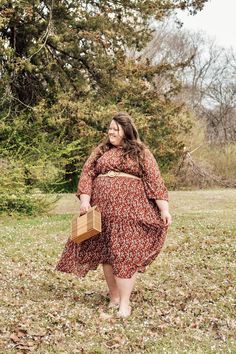 We love this comfy cute dress! Asher features a small tan floral in a stretchy fabric, lining, and pockets. We paired it here with our cognac belt. Modeled in small, 5'6". THIS RUNS BIG!! 100% Polyester Small (bust 38+"/waist 38”/length 49”) Medium (bust 40+”/waist 40”/length 50") Large (bust 42+'/waist 42"/length 50") 1XLarge (bust 46+"/waist 46”/length 54") 2X (bust 48+"/waist 52"/length 54") 3X (bust 50+"/waist 56"/length 54") Brown Midi Dress For Fall Day Out, Brown Floral Print Midi Dress For Fall, Brown Floral Print Midi Dress, Brown Flowy Midi Dress For Dress Down Occasions, Flowy Brown Midi Dress For Casual Occasions, Casual Brown Midi Dress With Floral Print, Casual Brown Flowy Midi Dress, Brown Modest Midi Dress For Spring, Modest Brown Midi Dress For Spring