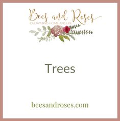 the logo for bees and roses, an online store that sells handmade items to women