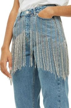 Crystal Fringe, Tokyo Street Fashion, Grunge Look, Trendy Swimwear, Jeans Mom, Jeans Diy, Grunge Style, Shibori, Denim Jean