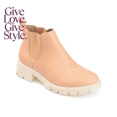 in stock Lug Sole Booties, Let The Good Times Roll, Chelsea Boots Women, Platform Block Heels, Good Times Roll, Chunky Block Heels, Shoe Company, Famous Footwear, Journee Collection