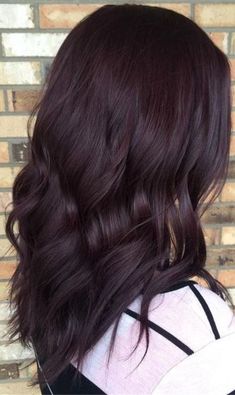 Burgundy Hair Dark, Burgundy Brown Hair, Pelo Color Vino, Shades Of Burgundy Hair, Brown Hair Trends, Plum Hair, Dark Brunette Hair, Purple And Brown