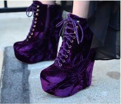 Galaxy Shoes, Wearing Purple, Purple Boots, Gothic Shoes, Boots For Short Women, Velvet Shoes