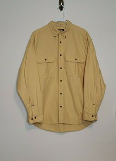 Cabela's Men's Size Large 100% Cotton Heavyweight Long Sleeve Button Up Shirt. Excellent Used Condition! Classic Outdoor Shirt With Button Closure, Classic Outdoor Shirt, Classic Outdoor Shirt With Snap Buttons, Classic Shirt With Snap Buttons For Outdoor, Long Sleeve Button Up Shirt, Button Up Shirt, Up Shirt, Nike Jacket, Button Up Shirts