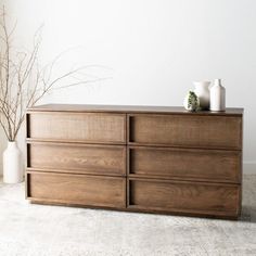 NATURAL Oversize Bedroom Dresser, Two Tone Long Dresser, Natural Maple Wood Dresser, Natural Maple Dresser, Oak Veneer Dresser, Sanded Wood Dresser, Raw Wood Furniture Bedroom, Special Walnut Stain Dresser, Sand And Stain Dresser