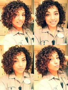 Natural curly hair Kręcony Bob, Short Curly Weave Hairstyles, Short Curly Weave, Trendy We Fryzurach, Curly Cut, Curly Haircut, Short Natural Curly Hair, Layered Curls, Curly Weave Hairstyles