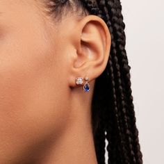 Discover the newly redesigned and rereleased Showcase Collection, featuring revered stackable pieces like these Pear Blue Sapphire Stud Earrings with Milgrain Halo and Diamond Accent that celebrate bold self-expression. This versatile design boasting a unique milgrain halo of recycled gold is perfect for layering, while offering a personalized touch that makes each piece uniquely yours. Whether you're treating yourself or gifting a loved one, these timeless treasures are the ideal way to showcas Blue Sapphire Studs, Sapphire Stud Earrings, Sapphire Earrings Studs, Sapphire Studs, Jewelry Wedding Rings, Earrings Studs, Sapphire Earrings, Recycled Gold, Shop Engagement Rings