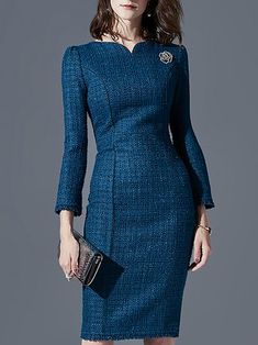 Stylewe Cocktail Dresses Long Sleeve Bodycon Dresses Date Bodycon Bateau/boat Neck Elegant Dresses Cocktail Dresses Long Sleeve, Dresses Date, Look Office, Woman Dresses, Long Cocktail Dress, Party Mode, Dress Idea, Long Sleeve Cocktail Dress, Party Dress Long Sleeve