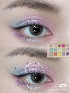 Creative Eye Makeup Design, Purple Makeup, Makijaż Smokey Eye