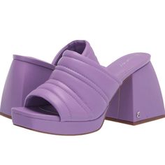 Women’s Platforms, Slides, Sandals, Heels, Mules Circus Ny By Sam Edelman Style Name: Marlie Platform Color: Lilac, Light Purple Size 8 Square Toe Puffer Like Upper Beveled Chunky Heel Measures Approximately 3.75” Platform Approximately 0.75” New Condition Xmas Wishlist, Funky Shoes, Girl Accessories, Lazy Oaf, Kawaii Style, Aesthetic Shirts, Platform Slides, Platform Heels Chunky, Dream Style