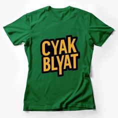 Funny Russian Slang Cyak Blyat Bold Text Graphic T-Shirt, Unique Statement Shirt Female T-Shirt Custom graphic T-Shirt.Customize your color Russian Slang, Friendship Shirts, Comic Text, Russian Humor, Text Tee, Beach Vacation Outfits, Text Graphic, Bold Text, Hipster Outfits