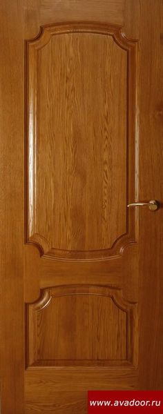 a close up of a wooden door with a handle