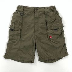 Suisse Sport Boys Cargo Hiking Shorts Green Stretch Pockets Button L Measurements Waist: 28” stretch Rise: 13.5” Inseam: 7” Pant leg opening: 12” Weight: 6.3oz Brand: Suisse Sport Color: Green Size: L Style: Hiking Shorts Material: Nylon Closure: Zip Features: Stretch Sold as pictured. Thanks for looking! Free Shipping and 60 Day free returns! This listing was easily created using the SellHound Posting App! Casual Camping Bottoms With Multiple Pockets, Cargo Shorts With Pockets For Camping, Short Cargo Shorts With Pockets For Camping, Casual Hiking Shorts With Belt Loops, Casual Hiking Shorts, Khaki Camping Bottoms With Pockets, Green Hiking Shorts With Pockets, Green Shorts With Functional Pockets, Khaki Camping Shorts With Pockets