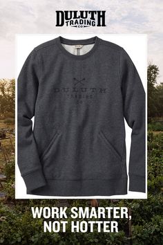 Get cozy and comfy in a Women’s Duluth Fleece Crewneck Logo Sweatshirt. Duluth Trading, Logo Sweatshirt, Work Smarter, Getting Cozy, Crewneck Sweatshirt, Crew Neck Sweatshirt, Crew Neck, Sweatshirts, ? Logo