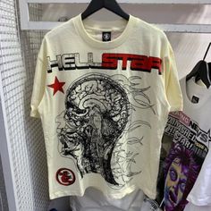 Brand New Never Wore. Size M Willing To Negotiate Price White Only Shipping Hell Star, Human Development, Distressed Shorts, Designer Shorts, High Fashion Street Style, Short Shirts, Clothing Size Chart, Womens Clothing Sizes, Unisex Shorts