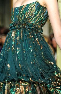 Emilio Pucci. Gilded Dress, Jewel Colours, Pucci Dress, Zsazsa Bellagio, Zoom Photo, Gold Embellishment, Beautiful Colours, Emilio Pucci