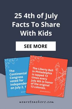 three books with the title 25 fourth of july fact to share with kids see more