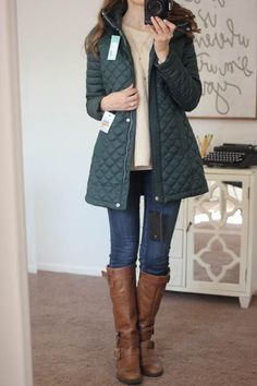 Dear Stitch Fix Stylist, I love the style of this coat, but not necessarily the color. I'm going to Europe in the winter and am looking for something that is stylish but warm. Stylish Winter Coats, Fall Fashion Coats, Cute Coats, Legging Outfits, Green Coat