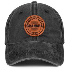 PRICES MAY VARY. Meaningful Embroidery: Show your love for your grandfather with the Saryhome Baseball Cap. The front of the washed cotton hat is beautifully embroidered with the phrase "World's Best Grandpa." It's the perfect gift for your NO.1 papa, World's Greatest Grandfather, The Best Grandpa in the World, Granddad, Pops, Paw paw, or whatever you call him! Top Quality Material: We prioritize quality, and this hat is no exception. Made from soft washed cotton twill, it offers a comfortable a Birthday Day Gifts, Best Grandpa, Paw Paw, Father Birthday, Worlds Best, Cotton Hat, Hip Hop Fashion, World's Best, Cotton Twill