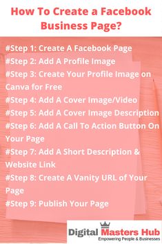 how to create a facebook business page