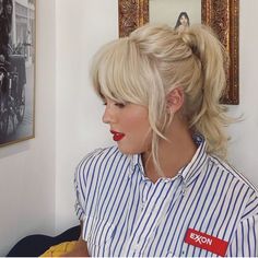 French Style Curtain Bangs, French Bangs Face Framing, French Bangs Blonde, Face Framing Layers Ponytail, High Pony With Bangs, Bardot Curtain Bangs, Ponytail With Curtain Bangs, Bridget Bardot Hair, Bangs Layers