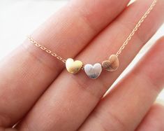 3 Hearts, Halo Engagement Ring Sets, Four Leaf Clover Necklace, Simple Birthday, Gold Mangalsutra, Gold Hearts, Chocolate Diamonds, Necklaces Gold, Bangles Jewelry Designs