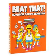 an orange book with the title beat that household objects explosion