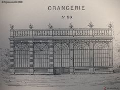 an architectural drawing of the orangerie building