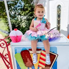 Sweet Ice cream Cone Skirted romper colors on tutu are lavender, teal, light pink and light yellow short skirt The perfect outfit for any little Princess. This magical piece is inspired by Ice cream, sprinkles and Candy land theme, With halter straps, lace criss cross straps available upon request.  Custom colors welcomed to match any theme. *may be made with our signature lace criss cross back upon request, juts leave a note at checkout  *accessories not included may be purchased separately, vi Sweet Pink Bubble Romper For Birthday, Whimsical Summer Tutu Dress For Playtime, Whimsical Summer Tutu Dress For First Birthday, Playful Pink Bubble Romper For Cake Smash, Sweet Summer Tutu Dress, Fitted Tutu Dress For First Birthday In Summer, Fitted Sweet Tutu Dress For Summer, Sweet Summer Tutu Dress For First Birthday, Fun Summer Tutu Dress For Birthday