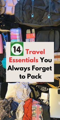 Don’t forget these 14 travel essentials! Our ultimate packing list ensures you’re prepared for any trip, making your travels worry-free! Ultimate Packing List Travel, Work Trip Packing List, Travel List Packing, Summer Camp Packing List, Sleepover Packing List, Trip Essentials Packing Lists, Female Packing List, Packing List For Disney, Travel Packing List