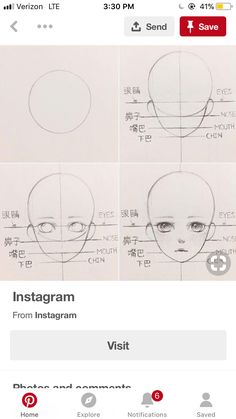 an app showing how to draw anime heads