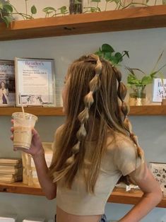 Preppy Hairstyles, Simple Hairstyles, Peinados Fáciles Para Cabello Corto, Hair Stylies, Hairdo For Long Hair, Hair Stylist Life, Easy Hairstyles For Long Hair, Long Hairstyles, Hair Inspo Color