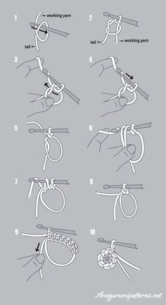 the instructions for how to tie a knot