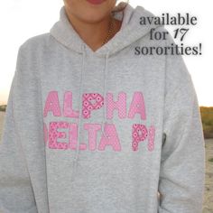 ♡ PINK PATCH HOODIE: this design is available for 17+ sororities! Please double check that you selected the right sorority and size before adding this item to your cart, as all hoodies are made to order! Note that this design is a direct to garment print with stitch work detail, and is not actually sewn on. ♡ Please read full description and try not to order too close to your delivery date if this is for a sorority event. There is a 3-5 day processing period NOT including shipping. I will make sure your shirt is out by my scheduled date, but delays sometimes do happen through USPS so please allot enough time to make sure your sorority event is as stress free as possible ♡ NO REFUNDS are accepted on sorority hoodies, but please contact me if you have an error with your order! ♡ Please doubl Diy Sorority Sweatshirt, Aesthetic Patchwork, Sorority Aesthetic, Patchwork Hoodies, Sorority Hoodies, Patch Hoodie, House Letters, Patchwork Hoodie, Pink Patch