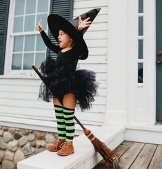 Toddler Girl Halloween Costume Witch, Witch Costume Baby Girl, Family Witches Costume, Baby Girl Witch Costume, Toddler Costume Ideas Girl, Cute Toddler Halloween Costumes Girl, Halloween Costumes For 2 Year Girl, Witch Family Costumes, Family Witch Costumes